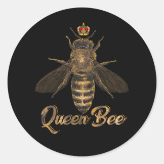 Bienenkönigin Honig Lover Bee Keeper Runder Aufkleber