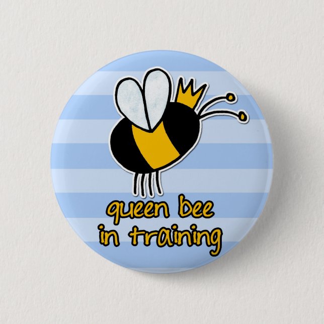 Bienenkönigin im Training Button (Vorderseite)