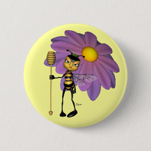 Bienenkönigin-Knopf Button