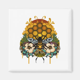 Bienenkönigin Magnet