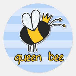 Bienenkönigin Runder Aufkleber