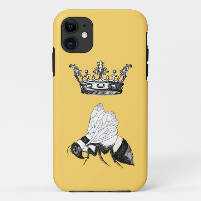 Bienenkönigin-Telefon-Kasten Case-Mate iPhone Hülle (Rückseite)
