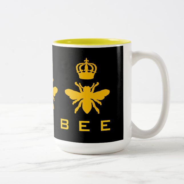 Bienenkönigin Zweifarbige Tasse (Rechts)