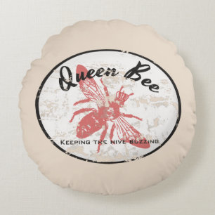 Bienenköniginkissen Rundes Kissen