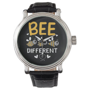 Bienenkopfgeschenk   Bee Different Armbanduhr