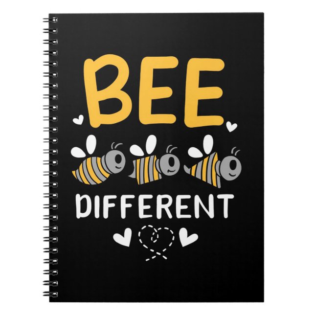 Bienenkopfgeschenk | Bee Different Notizblock (Vorderseite)