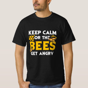 Bienenkopfgeschenk Behalt ruhig oder die Bienen T-Shirt
