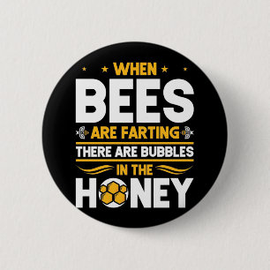Bienenkopfgeschenk Bei Bienen Button