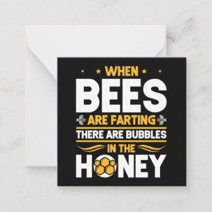 Bienenkopfgeschenk Bei Bienen Mitteilungskarte