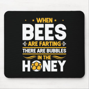 Bienenkopfgeschenk   Bei Bienen Mousepad