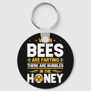 Bienenkopfgeschenk Bei Bienen Schlüsselanhänger
