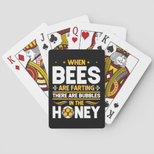 Bienenkopfgeschenk   Bei Bienen Spielkarten
