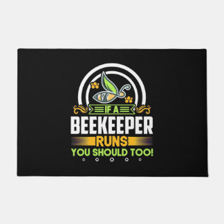 Bienenkopfgeschenk | Ein Imker läuft auch Sie soll Fußmatte