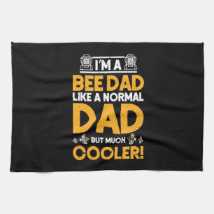 Bienenkopfgeschenk Ich bin ein Vater der Biene Geschirrtuch