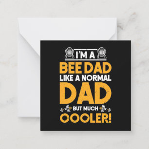 Bienenkopfgeschenk   Ich bin ein Vater der Biene Mitteilungskarte