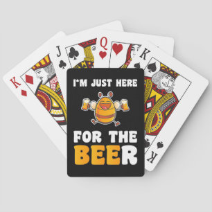 Bienenkopfgeschenk   Ich bin nur hier für die Bien Spielkarten
