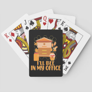 Bienenkopfgeschenk   Ich werde in meinem Büro sein Spielkarten