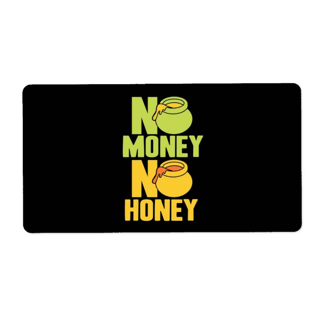 Bienenkopfgeschenk | Imker kein Geld kein Honig (Vorne)
