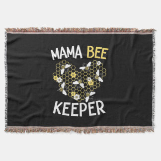 Bienenkopfgeschenk | Mama Bee Keeper Decke