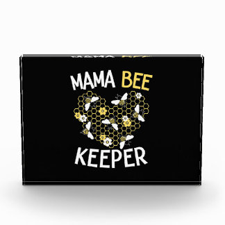 Bienenkopfgeschenk | Mama Bee Keeper Fotoblock