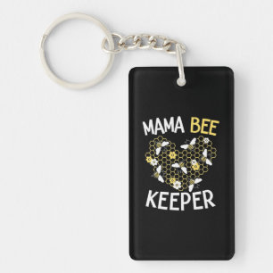 Bienenkopfgeschenk Mama Bee Keeper Schlüsselanhänger