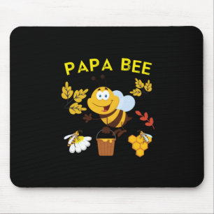 Bienenkopfgeschenk Papa Bee Mousepad