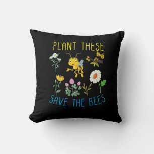 Bienenkopfgeschenk Pflanze Diese Rettete die Bie Kissen