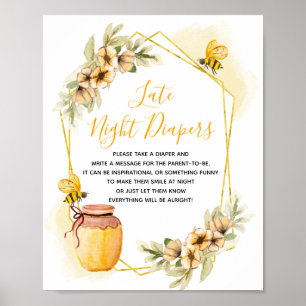 Bienenkorb für Späte in der Nacht Poster