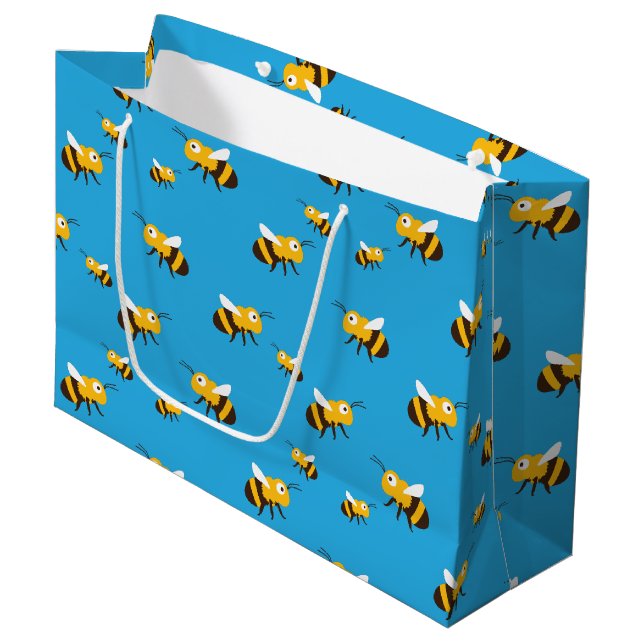 Bienenkorb Große Geschenktüte (Vorderseite Schrägansicht)