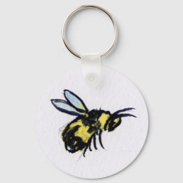 Bienenkorb-Schlüsselanhänger Schlüsselanhänger (Vorderseite)