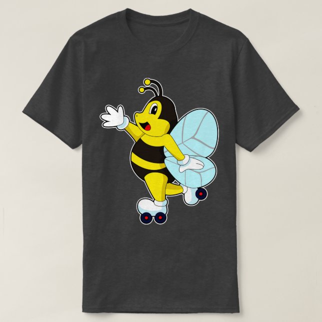 Bienenkraftwerk-Skate Inline-Skaten T-Shirt (Design vorne)