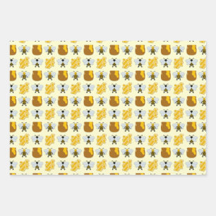 Bienenkunst für Kinder Geschenkpapier Set