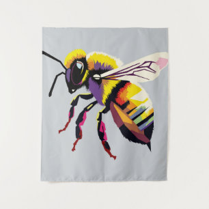 Bienenkunst Wandteppich