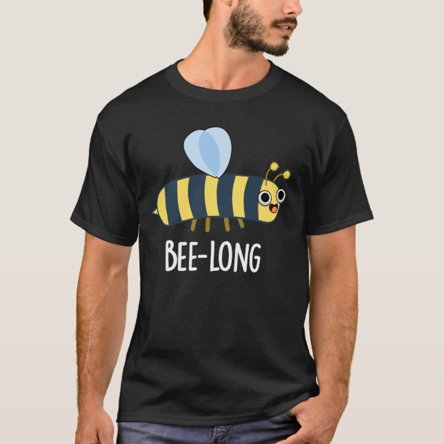 Bienenlange, sonnige Langinsektenbiene Pun Dark BG T-Shirt (Vorderseite)