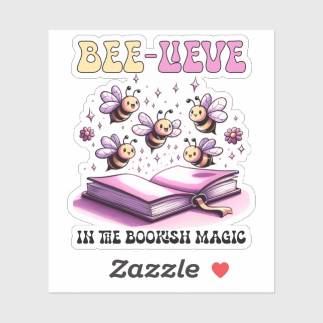 Bienenleben in der buchhalischen Magie Aufkleber (Blatt)