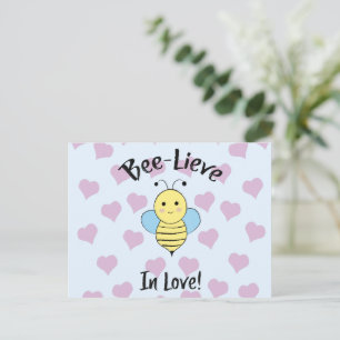 Bienenleben in Liebe Feiertagspostkarte
