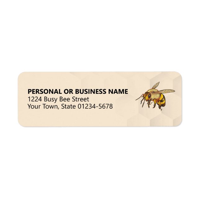 Bienenlogo und Watermark-Siegel für Satin-Gold (Vorne)