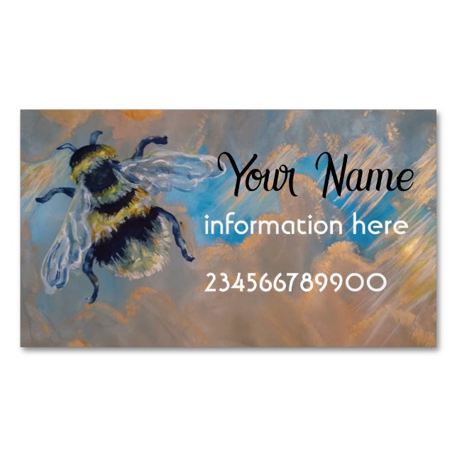 Bienenmalerei Magnetische Visitenkarte (Vorderseite)