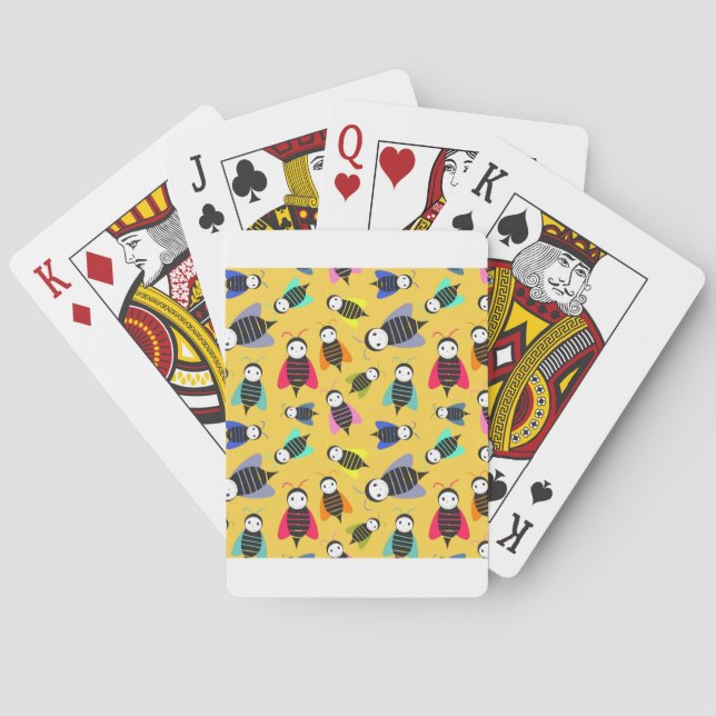 Bienenmuster Spielkarten (Rückseite)