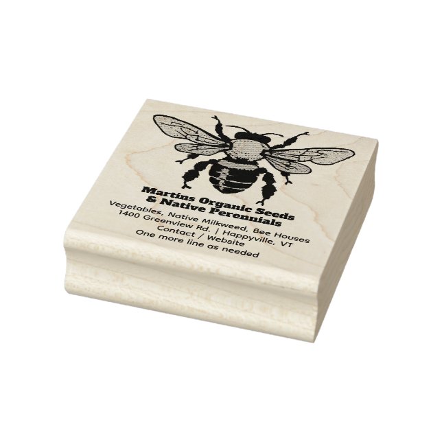 Bienennutzer Pflanze Kinderzimmer Garden Business Gummistempel (Stempel)