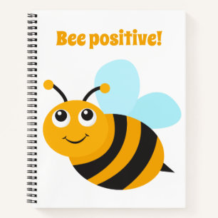 Bienenpositives SpiralNotebook Notizbuch