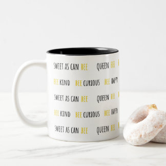 Bienenquotes Niedliche Kaffee-Tasse Zweifarbige Tasse