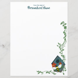 Bienen's Birdhouse Ballet unliniert Papier Blatt