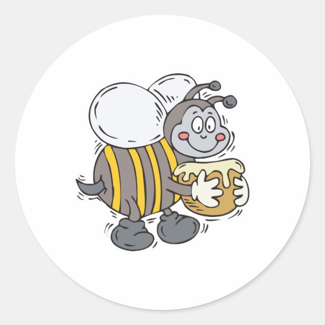 Bienenschmuggel Runder Aufkleber (Vorderseite)