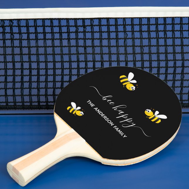 Bienenschwarz Sommerspass Familienname Tischtennis Schläger (InSitu)