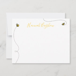 Bienenstationery-Set Mitteilungskarte