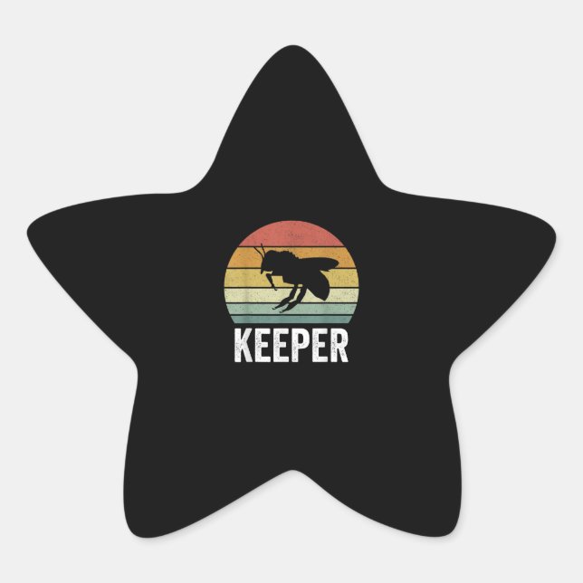 Bienensteeper-Geschenk | Funny Bee Lover Geschenke Stern-Aufkleber (Vorderseite)