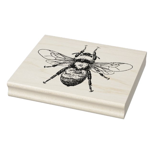 Bienenstelle Vintag Gummistempel (Stempel)