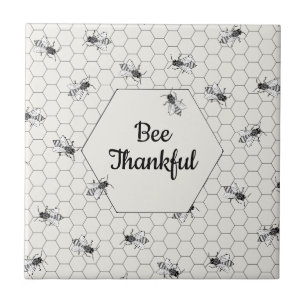 Bienensterbe-Zitat Ivory White Fliese