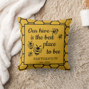 Bienenstock Bestes Zuhause für die Bienenfamilie Kissen